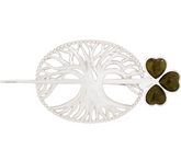 Connemara Marble Sterling Silver Tree of life Sweater Pin